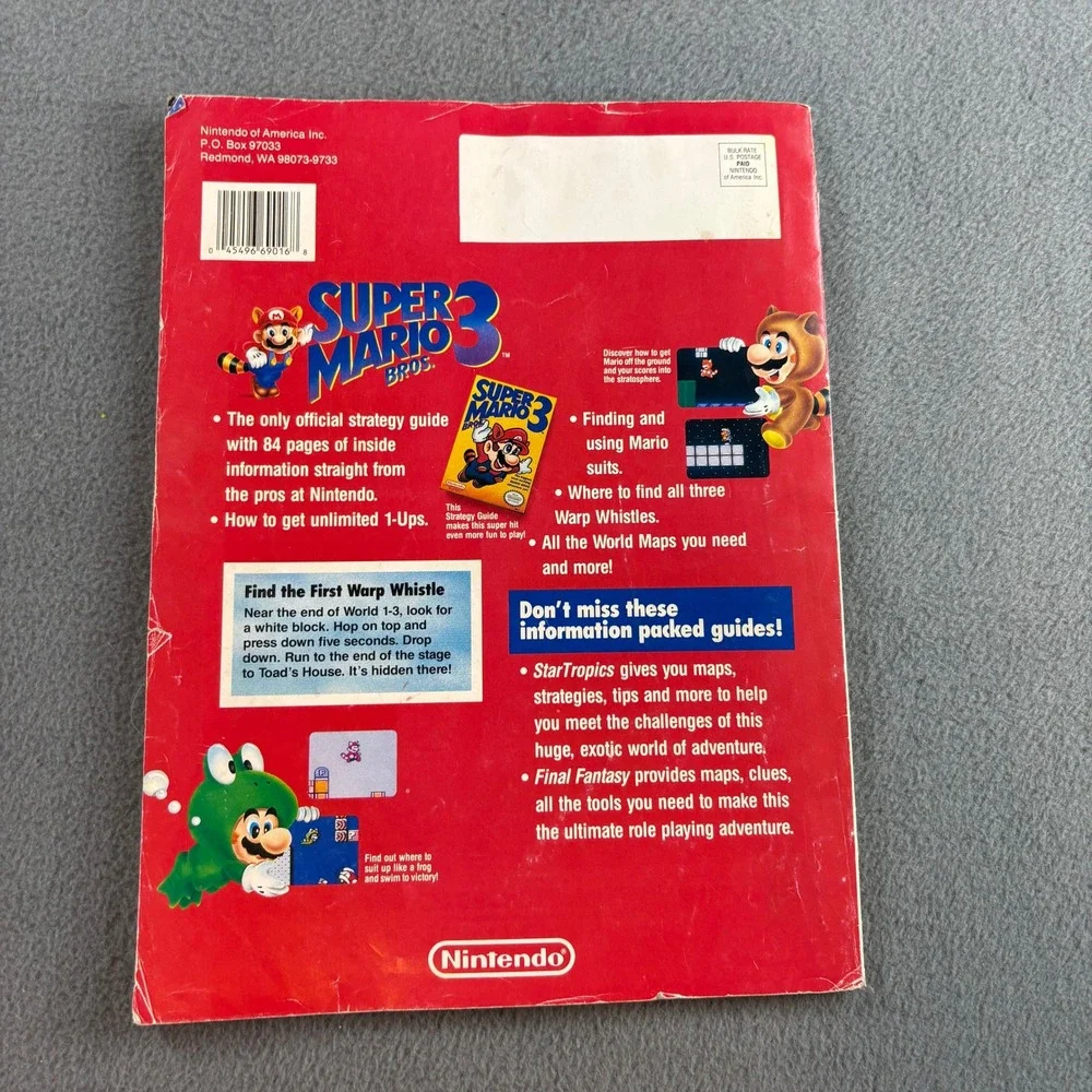 Nintendo Power Super Mario Bros 3 Strategy Guide Vol SG1 NP13 NES Vintage 1990